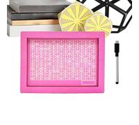 en Bois - 6,77 x 4,92 x 2,56 Pouces | Boîte à économie avec défi | Comprend Un Stylo | Boîte sûre pour pièces et espèces Adultes Maison Bureau Classe Utilisation