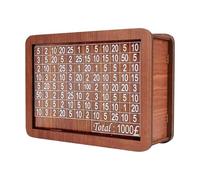 en Bois avec comptoir, - Chiffres d'épargne et tiques et 10 000 bocaux de défi d'économie