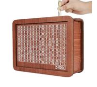 en Bois - Boîte à pièces en Bois Massif Durable avec Fonction d'affichage du comptoir, Facile des objectifs de dépôt et de paiement | pour