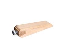 En Bois Cale à Poncer, Fait à la Main Cuir Artisanat Abrasif - Hêtre Brunissoir - Cuir Polissage Outil - DIY Bord Meulage Outil - 10.5 * 2.2cm
