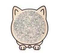 en Bois Chat - en Boisss Forme d'animal De 135 Pièces | Ensemble De Décoration Précise, De Boiss, Image Murale À Faire Soi-même, Cadeau pour Adultes Et Amoureux des Chats, 24x22cm,