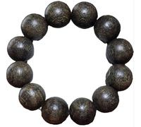en Bois d'agar Naturel de Malaisie, 20mm, Perle de prière Bouddhiste, Mala, 35g