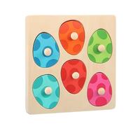 en bois de dinosaures - Œufs didactiques en blocs | Jeu d'appariement de couleurs | pour enfants, école, maison, jardin d'enfants
