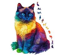 En bois en forme de chat | 201 pièces décoration de maison - Décoratif, pour adultes, amoureux de chats, réunions de famille, soirées de jeux, fêtes, anniversaires, salle de séjour