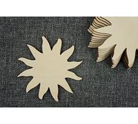 en bois en forme de soleil X10 brut Naturel Forme balises vierge Décoration Wood Craft (Wx71)