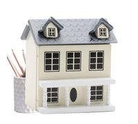 en bois pour filles - Villa petite maison miniature, ensemble de jeu en bois | Mini meubles de jouets pour la maison, conception d'une villa de poche pour