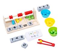 en bois pour | Pour l'apprentissage précoce en bois | Jeu avec perles colorées pour la classification et l'association, pour les d'âge préscolaire plus de 3 ans pour la maison de