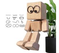 en Bois - Secouez Les Pieds - Ornement avec Tableau de Bord Mobile - Jouet Amusant - Accessoire décoratif pour l'intérieur, Les trajets sur la Route, Les trajets Quotidiens, Le Travail