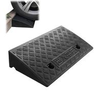 en Caoutchouc De Trottoir, Rampe De Seuil pour Marche Hauteur 5-13 Cm, Rampe De Bordure pour Trottoirs, Voitures, Camions, Accès, Vélos, Motos, Chiens, Fauteuils Roulants (Noir, 50CM*27CM*7CM)