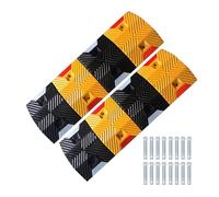 en caoutchouc pour la régulation du trafic, Ralentisseurs en caoutchouc réfléchissants for routes de gravier 1 à 5 pièces véhicule/piéton(2 Pcs)