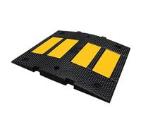en caoutchouc pour la régulation du trafic, Rubber Speed Bump For Road And Parking Lot ., Traffic Control Barrier, 60x50x(3-5) cm(60x50x3cm)