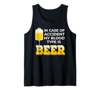 en Cas d'accident, Mon Groupe sanguin est de l'humour pour la bière Débardeur