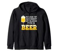 en Cas d'accident, Mon Groupe sanguin est de l'humour pour la bière Sweat à Capuche