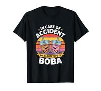 en Cas d'accident, Mon Groupe sanguin est Le thé Boba T-Shirt Graphique avec Valeur
