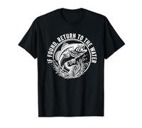 en Cas de découverte, retournez à la pêche à l'achigan T-Shirt