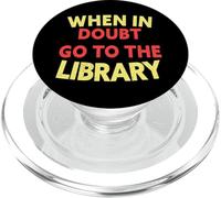 en Cas de Doute, Allez à la bibliothèque Funny Book Librarian PopSockets PopGrip pour MagSafe