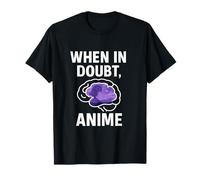 En cas de doute, anime. Graphique audacieux d'une scène cérébrale T-Shirt