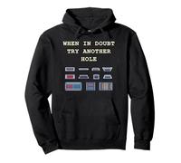 en Cas de Doute, essayez Un Autre Trou IT Tech Port Pun Graphic Sweat à Capuche