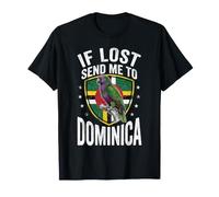 en Cas de Perte, envoyez-Moi à la Dominique, Bouclier de Perroquet Sisserou Vintage T-Shirt