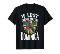 en Cas de Perte, envoyez-Moi à la Dominique, Bouclier de Perroquet Sisserou Vintage T-Shirt Graphique avec Valeur