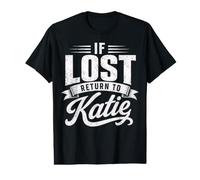 en Cas de Perte, retournez à Katie Couples Funny Matching T-Shirt Graphique avec Valeur