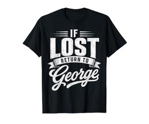 en Cas de Perte, Return to George Couples Funny Matching T-Shirt Graphique avec Valeur