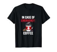 en Cas d'urgence de café Professeur de caféine Vie T-Shirt