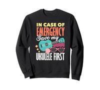 en Cas d'urgence, Sauvez Mon Premier Musicien de ukulélé Sweatshirt