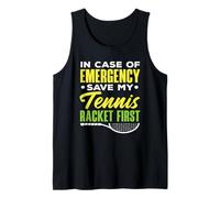 en Cas d'urgence Save My Tennis Raquette First Tennis Débardeur