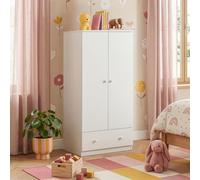 [en.casa] Armoire Beldinupp avec Tiroir 123 x 60 x 40 cm Blanc