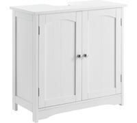 [en.casa] Armoire de salle de bain blanche - 60 x 60 x 30cm - Meuble sous lavabo Meuble de salle de bain