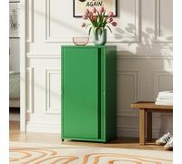 [en.casa] Armoire Métallique Meuble de Classement avec Porte et 2 Étagères à Hauteur Réglable Classeur Style Industriel pour Bureau Chambre Télétravail Acier 88 x 40 x 35 cm Vert Pomme