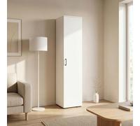 [en.casa] Armoire Polyvalente Chalvefted avec 1 Porte 175x37x35cm Blanc