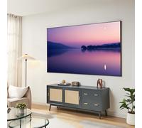[en.casa] Écran de Projection Mural 100 Pouces Full HD 4K 8K HDR Format 16:9 Home Cinéma Présentations Qualité d'image Optimale PVC Revêtement ALR Aluminium 224 x 127 cm Gris