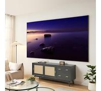 [en.casa] Écran de Projection Mural 120 Pouces Full HD 4K 8K HDR Format 16:9 Home Cinéma Présentations Qualité d'image Optimale PVC Revêtement ALR Aluminium 268 x 152 cm Gris