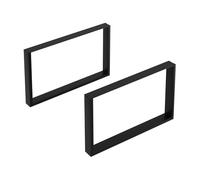 [en.casa] Ensemble de 2 Pieds de Table pour Salle à Manger Bureau DIY Set de 2 Supports Stables pour Bricolage de Meubles Design Unique Style Industriel Acier 40 x 66 cm Noir