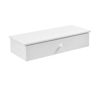 [en.casa] Étagère Murale avec Rangement Panneau de Particules Blanc 60 x 24 x 12,6 cm