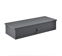 [en.casa] Étagère Murale avec Rangement Panneau de Particules Gris Foncé 60 x 24 x 12,6 cm