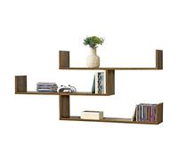 Étagère Murale Grimstad 119 x 18 x 55 cm Effet Bois Foncé