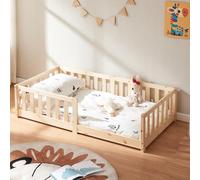 Lit enfant Tanna bois de pin 80 x 160 cm naturel