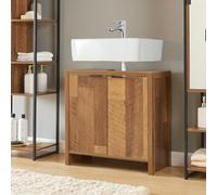 Meuble sous lavabo Namsskogan 60 x 60 x 30 cm effet noyer noir