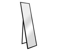 [en.casa] Miroir sur Pied Miroir de Sol Design Psyché Inclinable Cadre Solide Décoration Intérieur Entrée Couloir Dressing MDF 150 x 35 cm Noir
