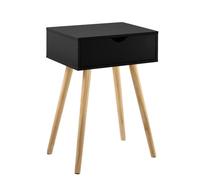 [en.casa] Petite Table avec Tiroir Table de Nuit Table de Chevet Commode Meuble de Rangement Table en Panneau de Fibre de Bois