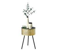 Petite table Gällivare 50 x 35 cm noir doré [en.casa]