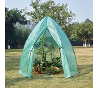 [en.casa] Serre de Jardin Quatre Saisons pour Extérieur - Abri-Tomates et Mini-Serre de Culture pour Plantes - 200 x 240 cm Vert