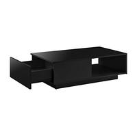 Table Basse de Salon Biskra 95 x 55 x 31 cm Noir Brillant