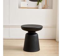 [en.casa] Table Basse Polyvalente Petite Meuble d'Appoint Ronde Design Bout de Canapé Table de Chevet Moderne Support de Plantes Décoration pour Salon Chambre Séjour Entrée MDF 44 x 40 cm Noir