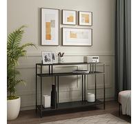 Table console Kumlinge métal 78 x 110 x 30 cm noir [en.casa] Noir