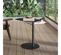 en.casa Table d'appoint Nastätten métal 50 x 50 x 38 cm noir mat