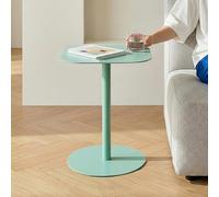 [en.casa] Table d'Appoint Bout de Canapé Table de Chevet Carré au Style Intemporel Design Élégant Moderne Stable Intérieur Extérieur pour Salon Séjour Balcon Terasse Métal 50 x 40 x 40 cm Vert Menthe